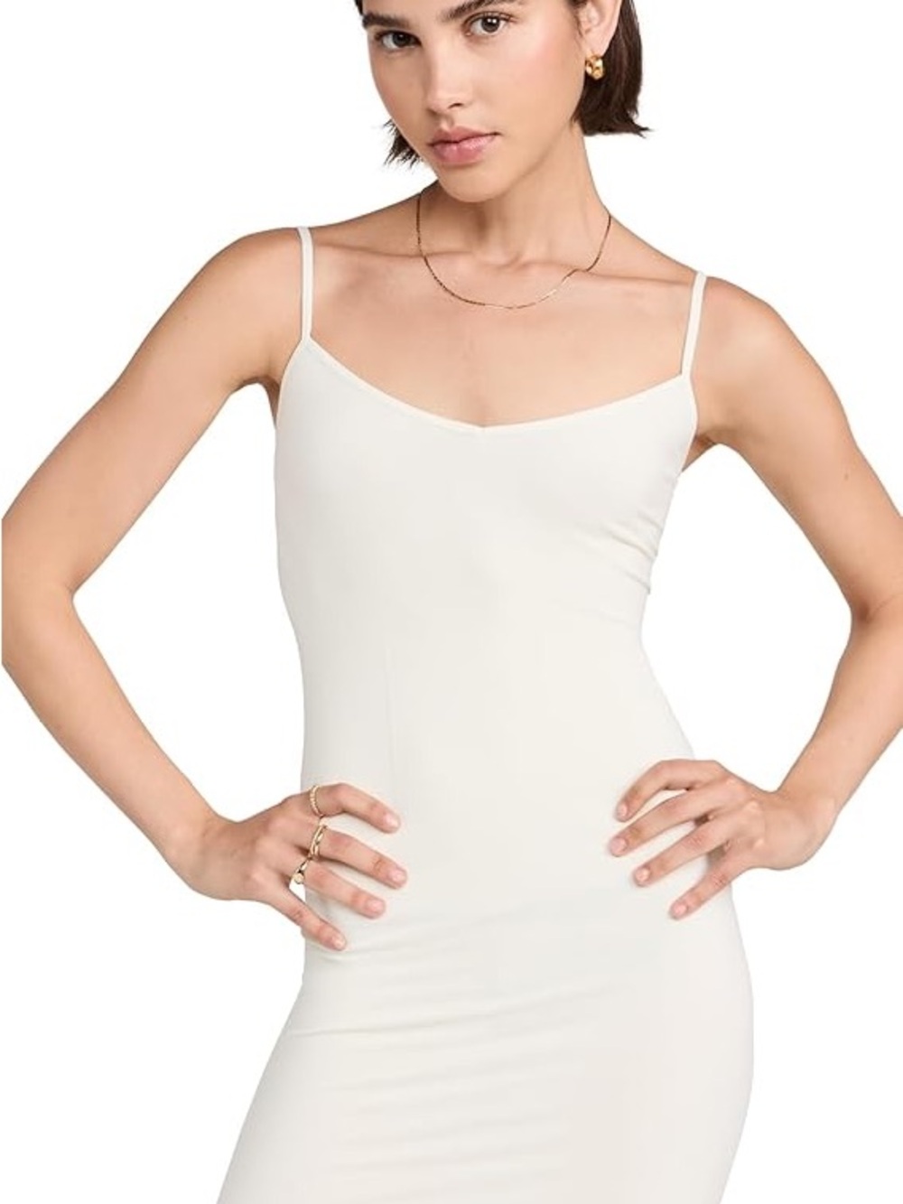 Free People White Seamless Slip Dress